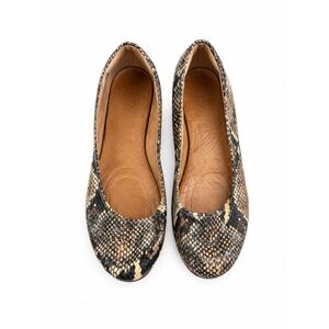Clarks Indigo Vintage Y2K Snakeskin Print Ballet Flats Women's Size 7.5M